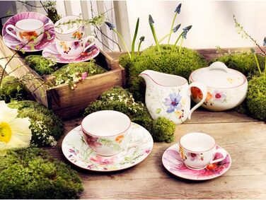 Фарфоровое кофейное блюдце Villeroy & Boch MARIEFLEUR, 16 см, 6 шт.