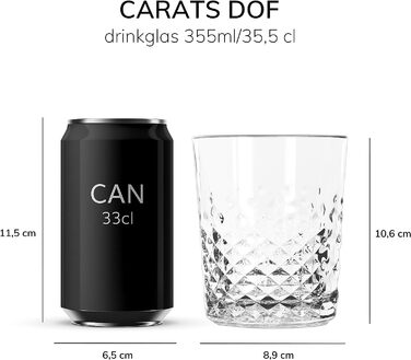 Набор  стаканов, 6 предметов 335 мл Libbey Carats