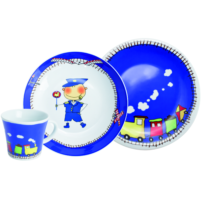 Набор детской посуды 3 предмета Kiddie Tableware Adventure Express Kahla