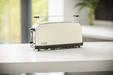 Тостер с двумя широкими слотами и насадкой для булочек Russell Hobbs Colours+