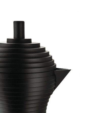 Кофеварка 70 мл черная Pulcina Alessi