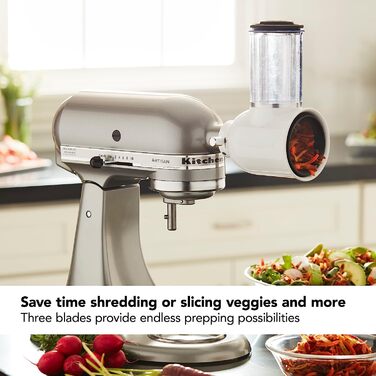 Насадка-терка для кухонного комбайна, белая KitchenAid