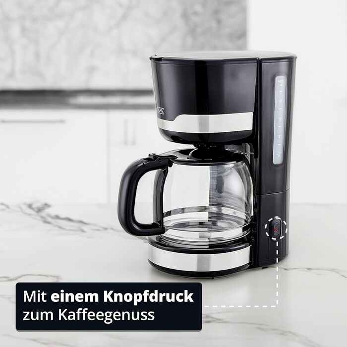 Кофемашина 1,5 л 1000 Вт Black KHG