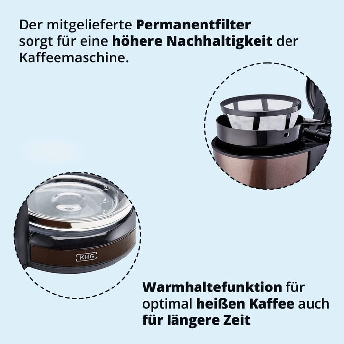 Кофемашина 1,25 л 1000 Вт Mokko Black KHG