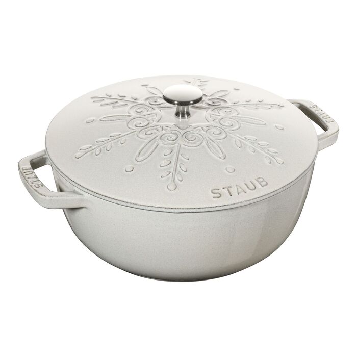 Жаровня 24 см Snowflake White Truffle Staub