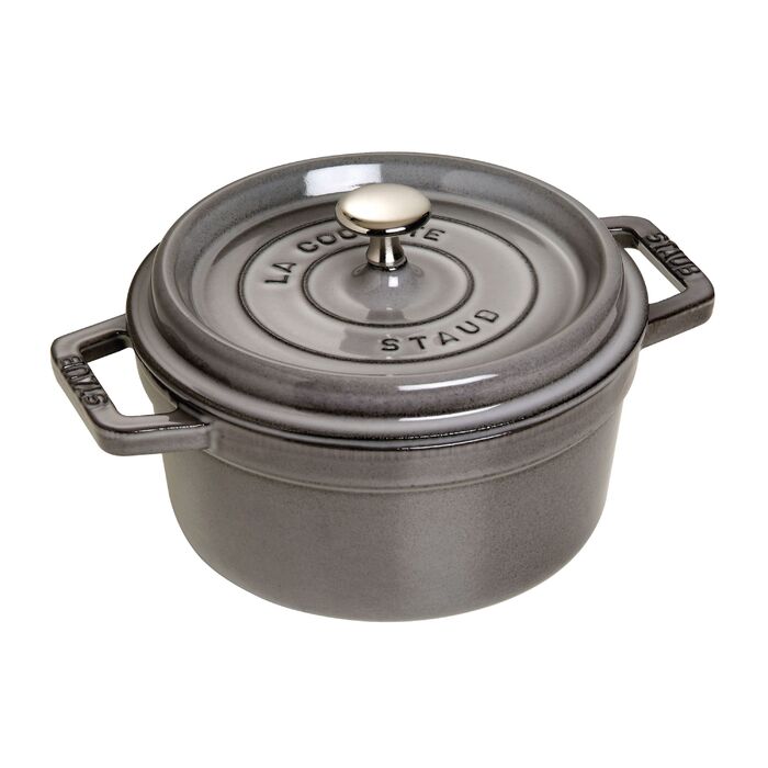 Кокот круглый 20 см, серый Staub