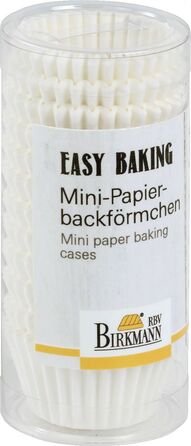 Набор форм для выпечки мини-маффинов, 200 шт, 4,5 см, белый, Easy Baking RBV Birkmann