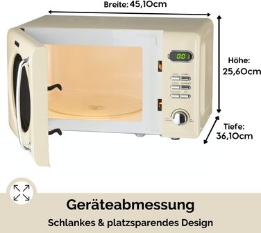 Микроволновая печь Wolkenstein WMW720 SC / 700 Вт / 20 л / 5 уровней мощности / 8 режимов приготовления