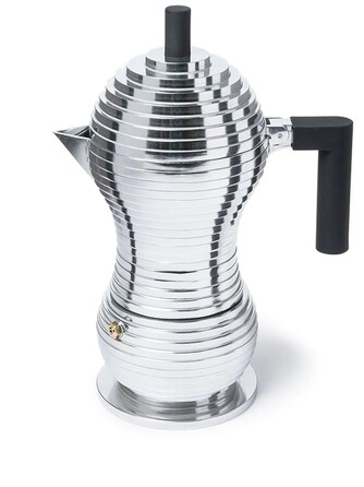 Кофеварка 300 мл металлик/черная Pulcina Alessi