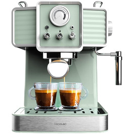 Кофеварка на 2 чашки, светло-зеленая Express Power Espresso 20 Tradizionale Cecotec