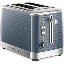 Тостер Russell Hobbs Inspire / на 2 ломтика / с насадкой для булочек / 6 ступеней / функция размораживания и разогрева