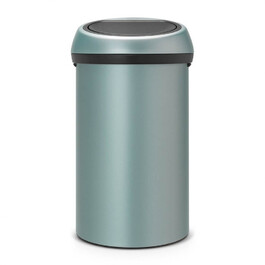 Мусорный бак 60 л мятный металлик Touch Bin Brabantia