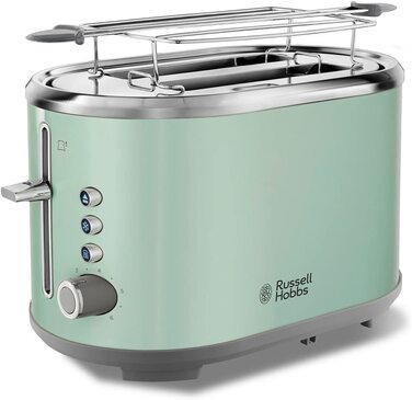 Тостер Russell Hobbs / 930 Вт / на 2 ломтика / с насадкой для булочек / 6 ступеней