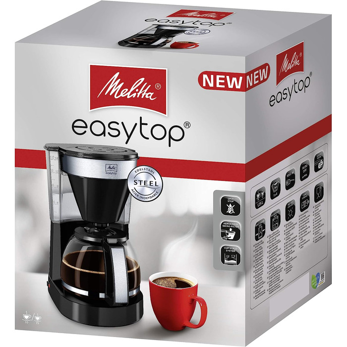 Фильтр-кофеварка 1.25 л, черная Melitta