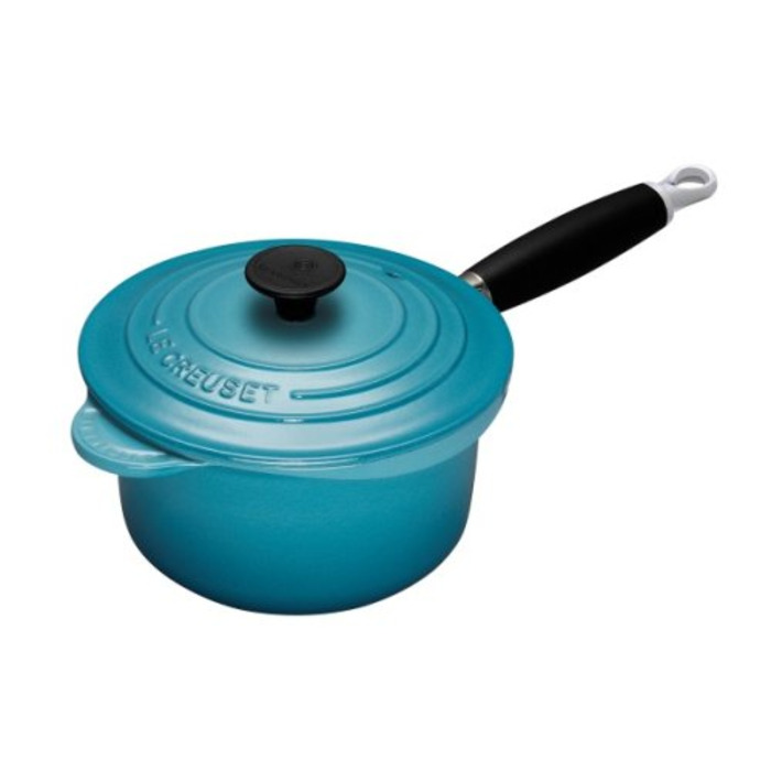 Ковш с крышкой 20 см, голубой Le Creuset