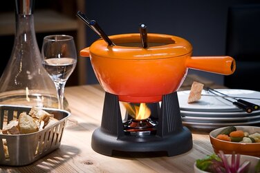 Набор для фондю Компакт 17 см, красный глянцевый Le Creuset