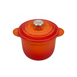 Кастрюля / жаровня 18 см с крышкой, оранжевая Every Flame Le Creuset 