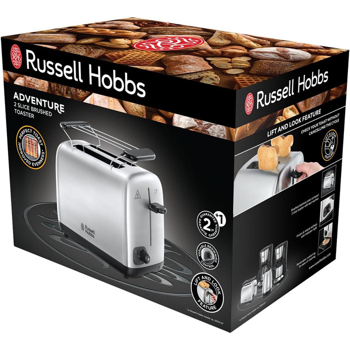 Чайник 1,7 л и тостер Russell Hobbs Adventure