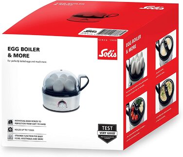 Яйцеварка Solis Egg Boiler & More 827 для 7 яиц, регулировка варки, 3 предмета