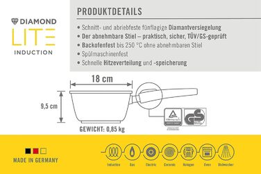 Ковш 2 л 18 см Diamond Lite Woll