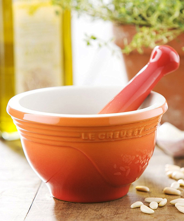 Ступка с пестиком 0,3 л, Perlgrau Le Creuset