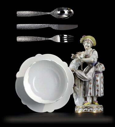 Набор столовых приборов (24 шт) 24х36х6,5 см металлик Dressed Alessi