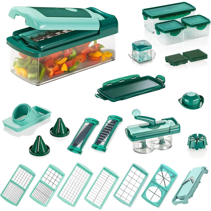 Овощерезка с набором насадок 34 предмета Nicer Dicer Fusion Genius