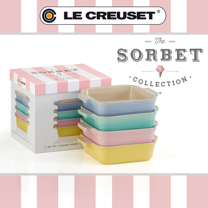 Набор форм для запекания 13 см 4 предмета Sorbet Limited Edition Le Creuset