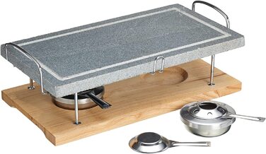 Гриль для стейков Artesà Hot Stone Grill, 41,5 x 22 x 15 см, мрамор/дерево