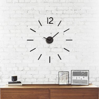 Настенные часы Ø 100 см черные Blink Wall Clock Umbra