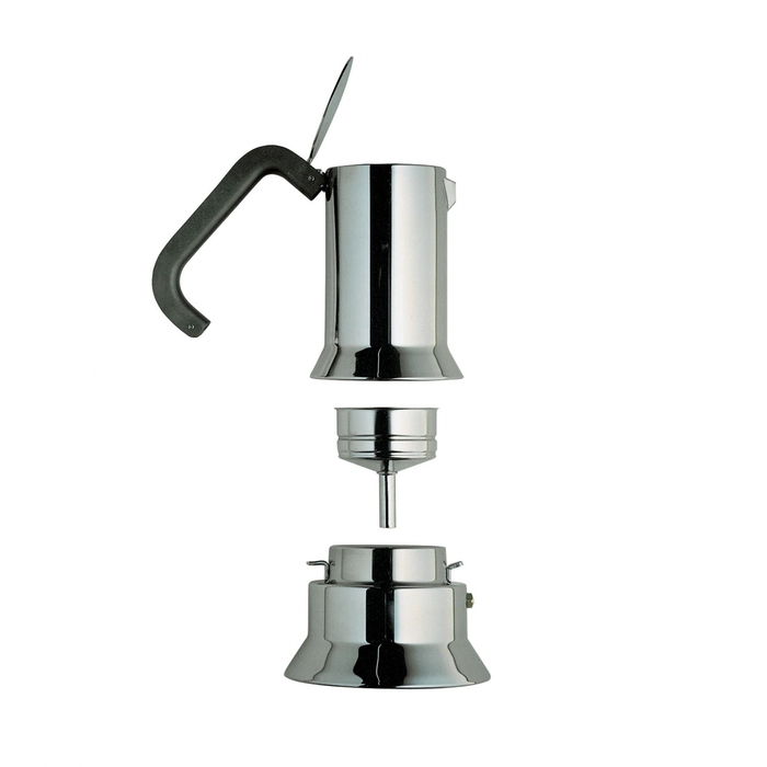 Кофе-машина для эспрессо 300 мл металлик 9090 Alessi