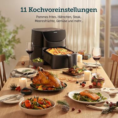 Фритюрница многофункциональная 5,5 л 1700 Вт Hot Air Fryer XXL COSORI