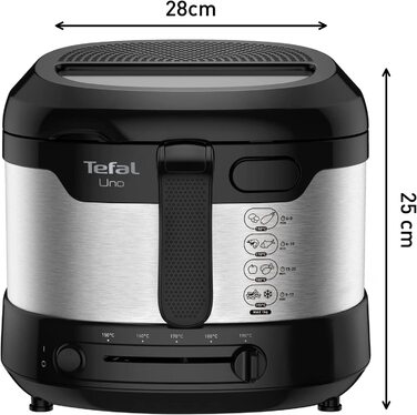 Фритюрница Tefal Uno M FF215D / 1,8 л / 1470 Вт