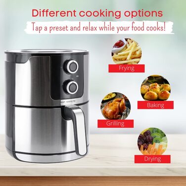 Фритюрница Hot Air Fryer XL / 4 л / 1400 Вт