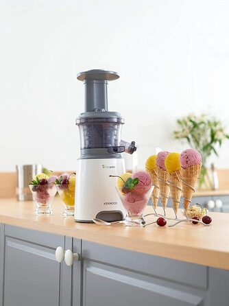 Соковыжималка Kenwood PureJuice JMP600WH / 150 Вт / нержавеющая сталь / белый