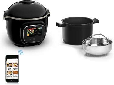 Мультиварка 6 л 1000 Вт, черная Cook4Me Touch CZ9128 Krups