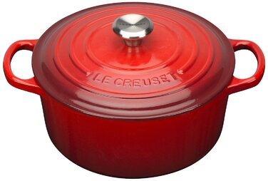 Кастрюля / жаровня 22 см, вишневый Le Creuset