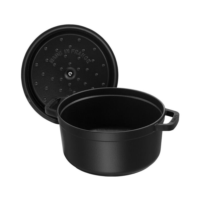 Кокот круглый 28 см, чёрный Staub