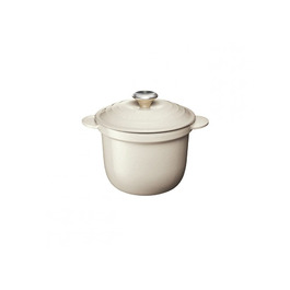 Кастрюля / жаровня 18 см с крышкой, бежевая Every Creme Le Creuset