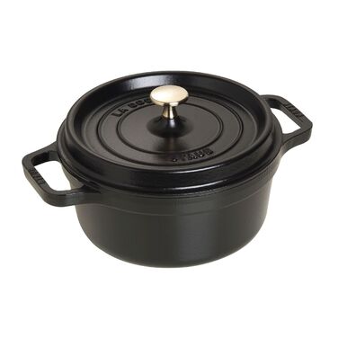 Кокот круглый 22 см, чёрный Staub