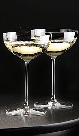 Набор бокалов 2 шт, COUPE/MOSCATO/MARTINI, хрусталь, Veritas, Riedel