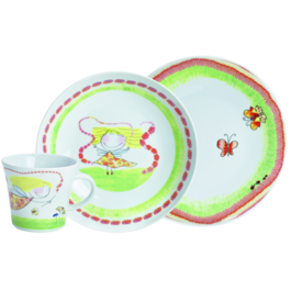 Набор детской посуды 3 предмета Kiddie Tableware Flower Fairy Kahla