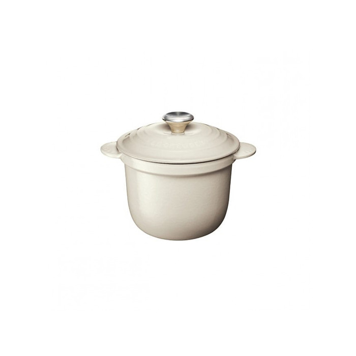 Кастрюля / жаровня 18 см с крышкой, бежевая Every Creme Le Creuset