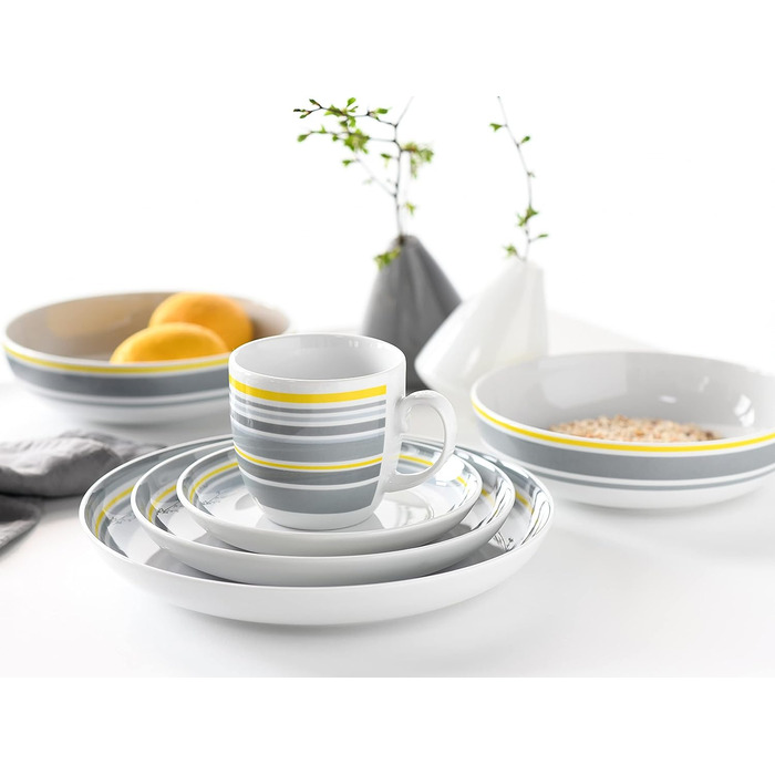 Столовый сервиз фарфоровый на 2 человека 10 предметов Trend Line 22902 Allround Series CreaTable