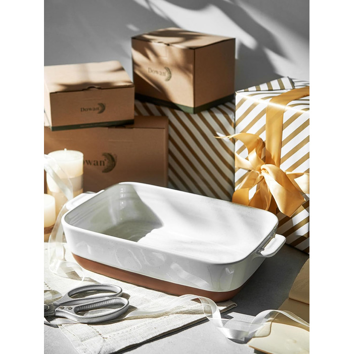 Керамическая форма для запекания 33 х 24 см Alabaster White DOWAN