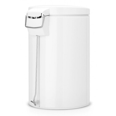 Мусорный бак с педалью бесшумный белый 12 л Pedal Bin Brabantia