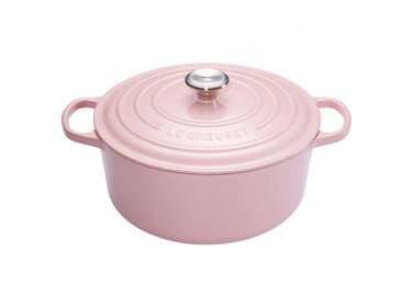 Кастрюля / жаровня с крышкой 20 см, Chiffon Pink Le Creuset