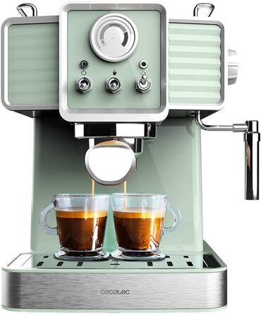 Кофеварка на 2 чашки, светло-зеленая Express Power Espresso 20 Tradizionale Cecotec