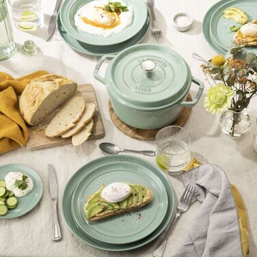 Тарелка для супа 24 см sage green Dining Line Staub