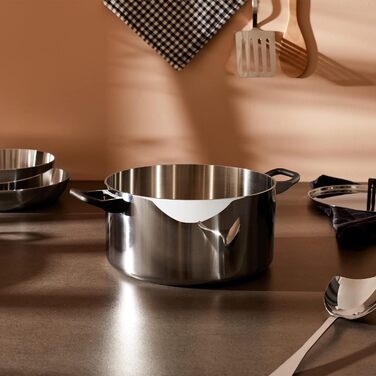 Кастрюля 24 см 5,4 л металлик Cintura Orione Alessi